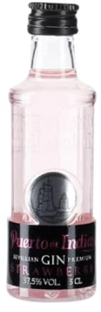 Ginebra Caja de 24 unidades Puerto de Indias Strawberry Media Botella 37 cl