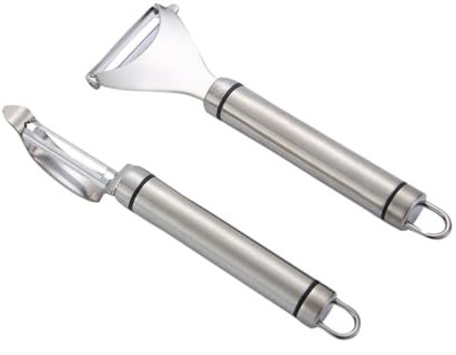 Cabilock 2piezas Utensilio De Cocina Pelador Multifuncional Inoxidable Unidades Para Zanahorias Patatas Manzanas Resistente Al Agua y Corrosión Mango Cómodo