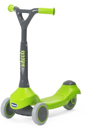 Chicco My First Scooter för barn, evolutionär sparkcykel, lätt och lätt att bära, halkfri bas, 2–4 år, 3 gummibelagda hjul, max 20 kg, presentidé