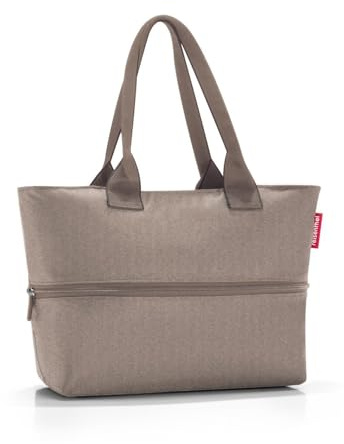 reisenthel shopper e1 herringbone mokka - Großraumtasche - Platz für den kleinen und den großen Einkauf