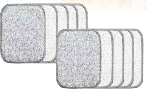 Trapos Multiusos Para Lavar Platos, Dos Capas De Paño De Limpieza De Alambre Reutilizable Para Húmedo Y Seco, Multipurpose Wire Dishwashing Rag, Reusable Hanging Wire Dishwashing Rags (10PCS)