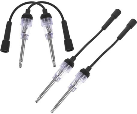 CONGARTENO 4 Piezas De Comprobador De Chispas Para Bujías De Automóvil Comprobador De Bujías Herramienta De Encendido Automotriz De Encendido De Motor De Cables