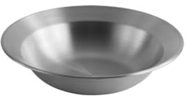 LOVSSU Olla De Acero Inoxidable Plato Redondo Grueso Plato De Verduras Plato De Sopa Plato Hondo Plato De Ensalada De Pasta(Color1-23CM)