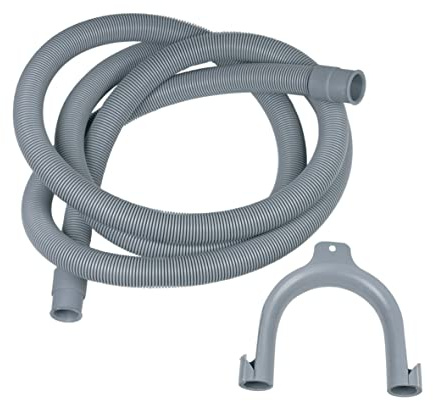 Ablaufschlauch Abpumpschlauch 2,5m Alternativ Spülmaschine Waschmaschine passend zu Electrolux 9029793370 E2WDA250B mit Haltebogen 19/21mm Durchmesser Endstücke gerade/gerade Juno Zanker Zanussi