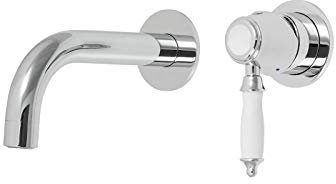 Welfenstein Nostalgie 2-Loch Unterputz Armatur 2L-NY-14 verschiedene Auslauflängen verfügbar (Ausladung 14 cm)