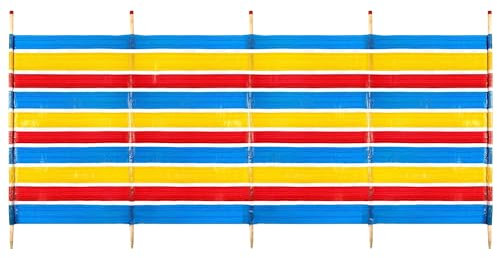 Yello Beach & Camping Windbreak, 5 Pole Tall Sun & Wind Shelter, 150 x 287 cm Outdoor Privacy Screen
