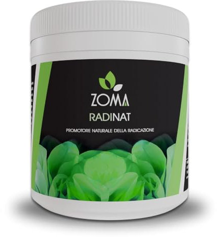 ZOMA RADINAT Polvere Radicante per Talee 100% Naturale, Polvere Radicante Con Funghi Promotori Della Radicazione e Germinazione, Biostimolatore Delle Radici