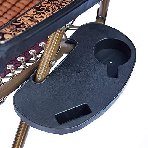 YAOBAO Beistelltisch Zum Anklippen Camping Stuhl Getränkehalter Becherhalter Für Schwerelosigkeitsstühle Die Ablage Für Telefon, Snacks, Tassen Kann Einfach Über Einen Stuhl Oder Eine Liege, 2-TLG