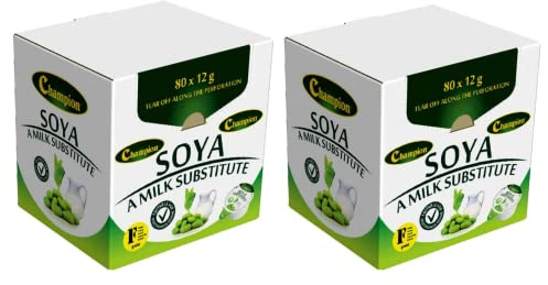 SOYA Milk Substitute 160 Pots Vegan Dairy-Free from Great British Trading