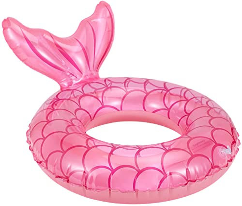 MoKo Ciambella Gonfiabile da Bambini, Salvagente Bambini in PVC con Valvola d'Aria, Dim 58 cm, Accessori Nuoto Giochi Piscina, Salvagente per Bambini, Adulti - Oro Rosa
