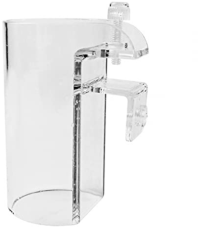 Aquarium Feeder Futterstelle, 1 Stuck Transparent Acryl Fischfutter Ring, Einstellbare Schwimmfutter Float Kreis Fütterung Feeder Station für Aquarien