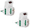 FANTON 82317-B2 set 2 pz Adattatore triplo spina piccola 10A - 2 prese bipasso 16A - 1 presa bipasso italo/tedesca schuko con interruttore - protezione sovraccarico