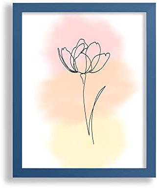 VO design Premium Bilderrahmen Finn 61 x 91,5 cm Ozeanblau mit klarem Kunstglas - Farbe und Größe frei wählbar