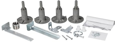 LUTH Premium Profi Parts Kompatibel mit Beko Montagematerial mit Füßen 1784430015 für integrierte Geschirrspüler