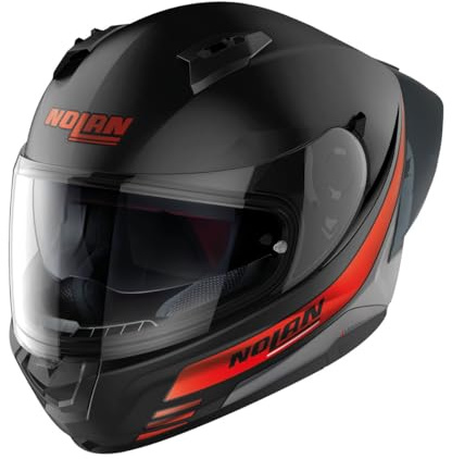Nolan N60-6 Sport Outset Helm, schwarz matt/rot, L (60)