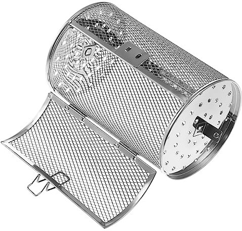 Toddmomy Rotisserie Oven Basket Rotisserie Chicken Cage Stainless Steel Cooking Gadgets Rotation Bbq Tool