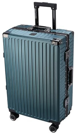 TOWINE Handgepäck Koffer Trolley-Koffer, Reisekoffer, Passwort-Box, geräuschlos, Universalrad, Aluminiumrahmen, Trolley-Koffer, tragbarer Koffer Multifunktionaler Koffer (Color : A, Size : 20IN)