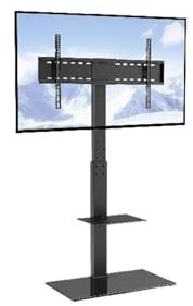 IFXAVJWSQ TV-Schrankinstallation, drehbarer hoher TV-Schrank, geeignet for 32-55/65/85 Zoll TV, höhenverstellbarer tragbarer Stand-TV-Schrank 600 x 800 mm