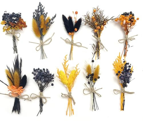 Callicarpa Künstliche Weihnachtsstängel, Box-Set, 10 Stück, Getrocknete Blumensträuße oder Selbstgemachte Weihnachtssträuße, Neujahrssträuße, Hochzeitsblumen, Arrangements, Partys,
