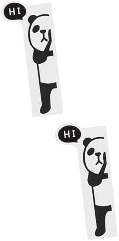 STOBOK 2St Monitor-Seitenwand screen bildschirme stullenbretter holz monitore panda Zettelhalter überwachen Computermonitor Seitenwand Memoboard überwachen Computer-Nachrichtenbrett Black