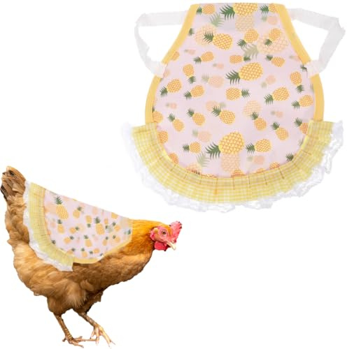 XYTAHDM Huhn Weste, Hühnersattel,Geflügel Schürze Sattel, Geflügelschützer Hühnerschürze mit Elastischen Riemen, Hühner-Sättel Federflügelschutz für Hühner Huhn und Ente Wing