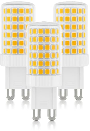 Mizlay LED Leuchtmittel G9 8W 880LM Ersatz 60W 80W 100W Halogenlampe, G9 LED Lampen Warmweiß 3000K，AC220-230V GU9 Birne Steckbirnen Kein Flackern Nicht Dimmbar 3er