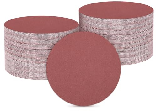 sourcing map Lot de 150 disques de ponçage 50 mm Grain 320 Papier abrasif Orbital aléatoire pour travail du bois, automobile, métal