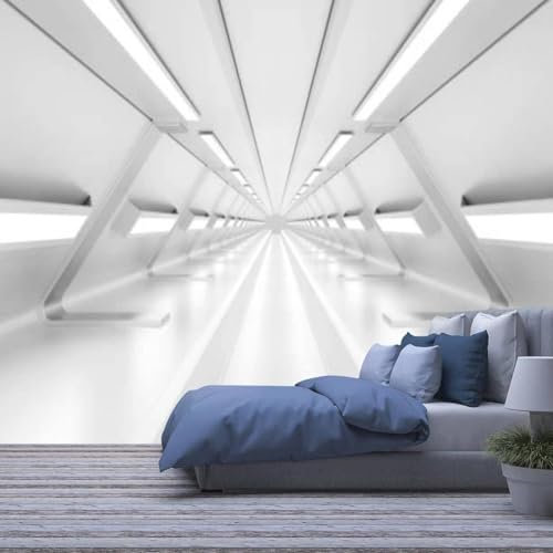 Abstract Tunnel Space Wall Mural Peel and Stick Self-Adhesive Wallpaper Large Sticker Foil Wall Decor Print Picture Image Wall Stickers Wall Posters Children's Room Wall Art -876389413683