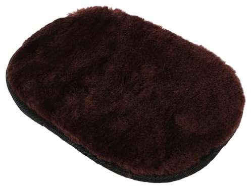 WEKADRIN Guanto in pelle in pelliccia di agnello, grande panno per la pulizia degli stivali, strumento di pulizia versatile per la casa e l'auto con efficiente assorbimento della polvere