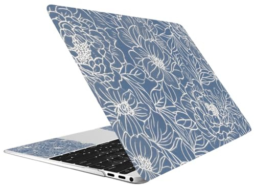 CREATCABIN Autocollant pour Ordinateur Portable Pivoine Autocollant pour Netbook 12 13 13.3 14 15 15.4 15.6 Housse Protection Universelle Imperméable Anti Rayures Amovible Facile à Appliquer