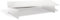 Meliconi 469001 rotob Ridge M Plateau Tournant avec Place pour appareils a/v TV (pour téléviseur et Moniteur, 55 x 30 cm, Verre de sécurité) Blanc