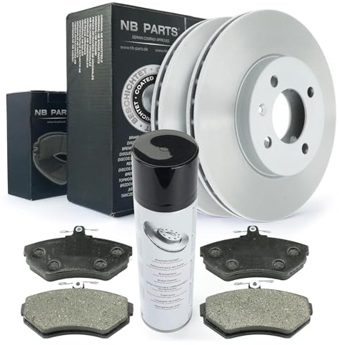 NB PARTS Bremsscheiben Bremsbeläge vorne Bremsenreiniger passend für Seat VW Golf Lupo Polo Vento