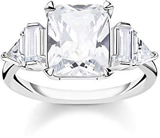 Thomas Sabo Damen-Ring Weiße Steine 925 Sterlingsilber TR2262-051-14-56