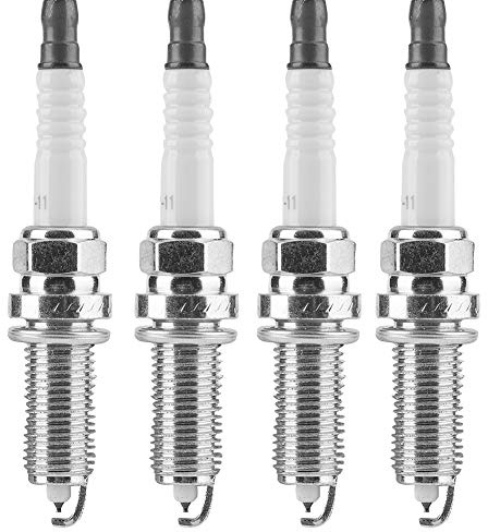 Hlyjoon Zündkerze 22401-ED815 4 Stück Auto Motorzündkerze Fit für Altima Cube Z12 Elgrand E52 NV200 Evalia Latio Qashqai J10 Micra MK C K12 Hinweis Primera P12 WP12 Serena C25 Teana 22401ED815