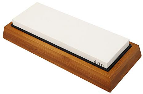 Piedra de afilar, Piedra de afilar de Cuchillo de corindón Grano 400, Piedra de afilar de Cuchillos, Piedra de afilar, afilador de Cuchillos, Juego de Amoladora de Cocina