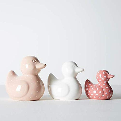 Stylish Set Of 3 Ceramic Multicoloured Ducks Bathroom/Home Decor Retro Style & Great Gift!