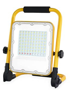 Proyector LED con batería 50W 6500K luz emergencia salida USB