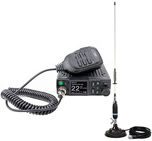 CB PNI Escort Radio HP 8900 ASQ, 12-24V + CB PNI S75 Antenne mit Magnetfuß