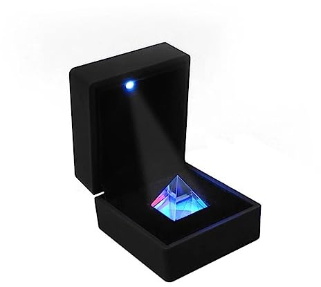 NUOBESTY Pyramid Crystal Glass Ornament for Home Decor and Feng Shui, Creative Triangular Shape with Good Reflections and Rainbow Prism Effect, Gift for Friends and Co-workers