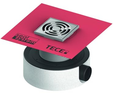 TECE drainpoint S 114 Bodenablauf Duschablauf 10x10 cm mit Seal System