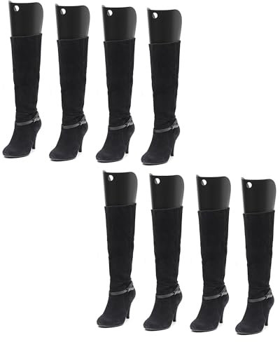 10 Paar Stiefelspanner [24x22cm] - Form Einsätze | Hoch Stiefel Stütze für Damen und Herren Schuhe Farbe - schwarz | Schuhspanner | Stiefeldehner | Schaftformer für Leder- und Textilstiefel geeignet