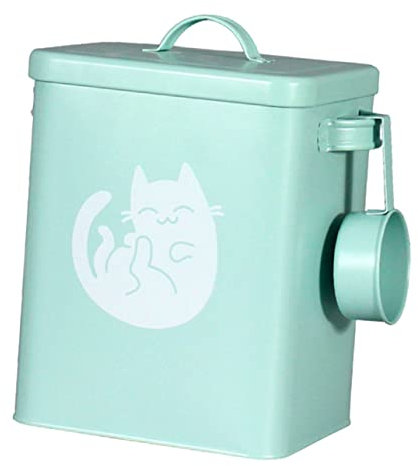 Beavorty 1juego Contenedor De Alimentos Para Mascotas Cubo De Comida Para Gatos y Perros Almacenamiento Hermético Prueba De Polvo Para Snacks De Mascotas