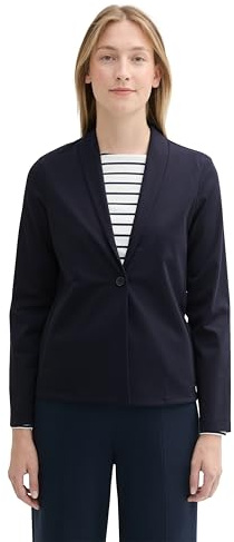 TOM TAILOR 1043679 Blazer, 10668-sky Captain Blue, M Femmes