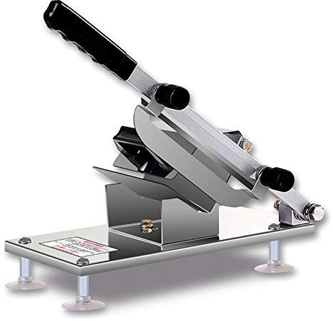 GLJTUO Frozen Meat Slicer Manual Frozen Meat Slicer Hand Meat Slicing Machine Beef Mutton Roll Meat Stainless Steel Meat Slicer Cutter For Hot Pot Shabu Sukiyaki