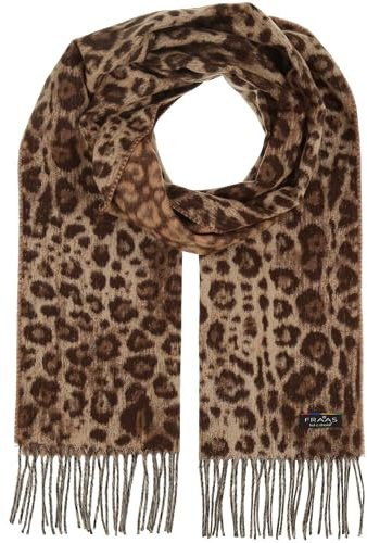 FRAAS Cashmink Schal 35 x 200 cm - Weicher als Kaschmir - Schal mit Animal Print für Damen - Perfekt für Herbst und Winter