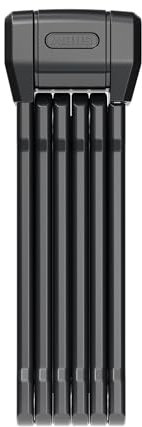 ABUS Faltschloss Bordo 6200K 90 SH - Flexibles Fahrradschloss mit Halterung - Schlosskörper lässt sich um 360 Grad drehen - hohe Sicherheit dank gehärtetem Stahl und XPlus Zylinder - 94 cm, Schwarz