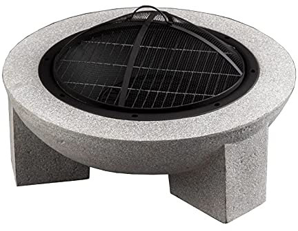 ABBNIA Braciere da 30 Pollici Braciere a Legna Tavolo da braciere da Esterno Barbecue da Giardino Braciere Riscaldatore Braciere per Ghiaccio