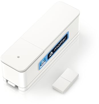 Bosch Smart Home Tür-/Fensterkontakt II [+M], smarter Sensor zum energieeffizienten Heizen und Einbruchalarm, flexible Nutzung im Bosch Smart Home System oder herstellerübergreifend in Matter Systemen