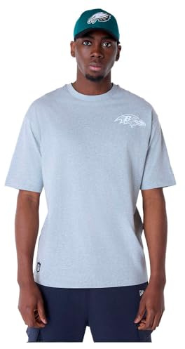 BALTIMORE RAVENS New Era NFL Oversized T-Shirt Medium Grey
