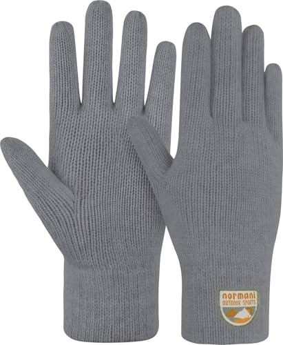 normani Unisex Kinder Merino Handschuhe Winterhandschuhe Strickhandschuhe gestrickte Fäustlinge Fingerhandschuhe aus 100% Merinowolle für Junge und Mädchen